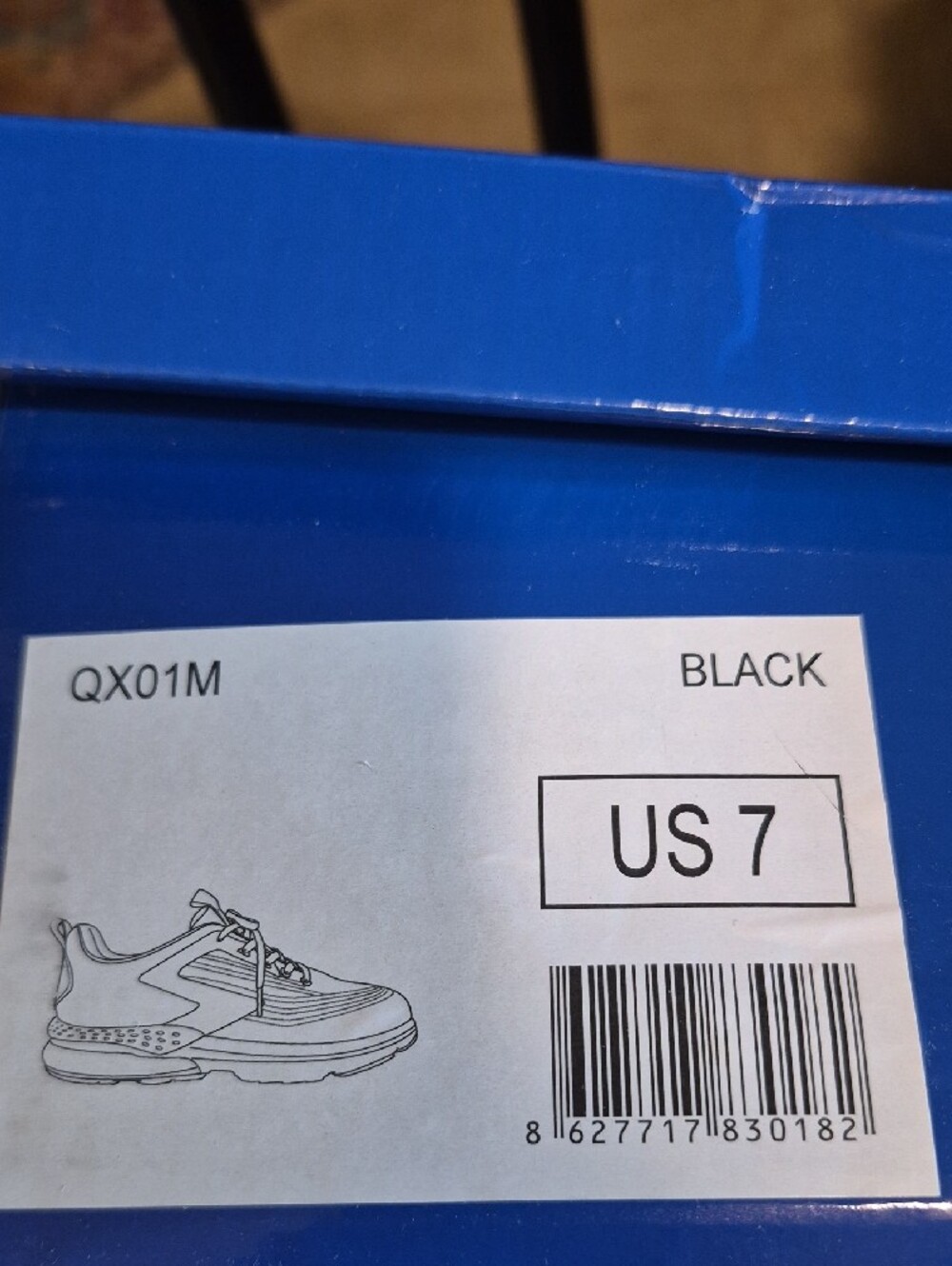 JERKO Men's Black Knit Running Sneakers - Picture 6 of 8